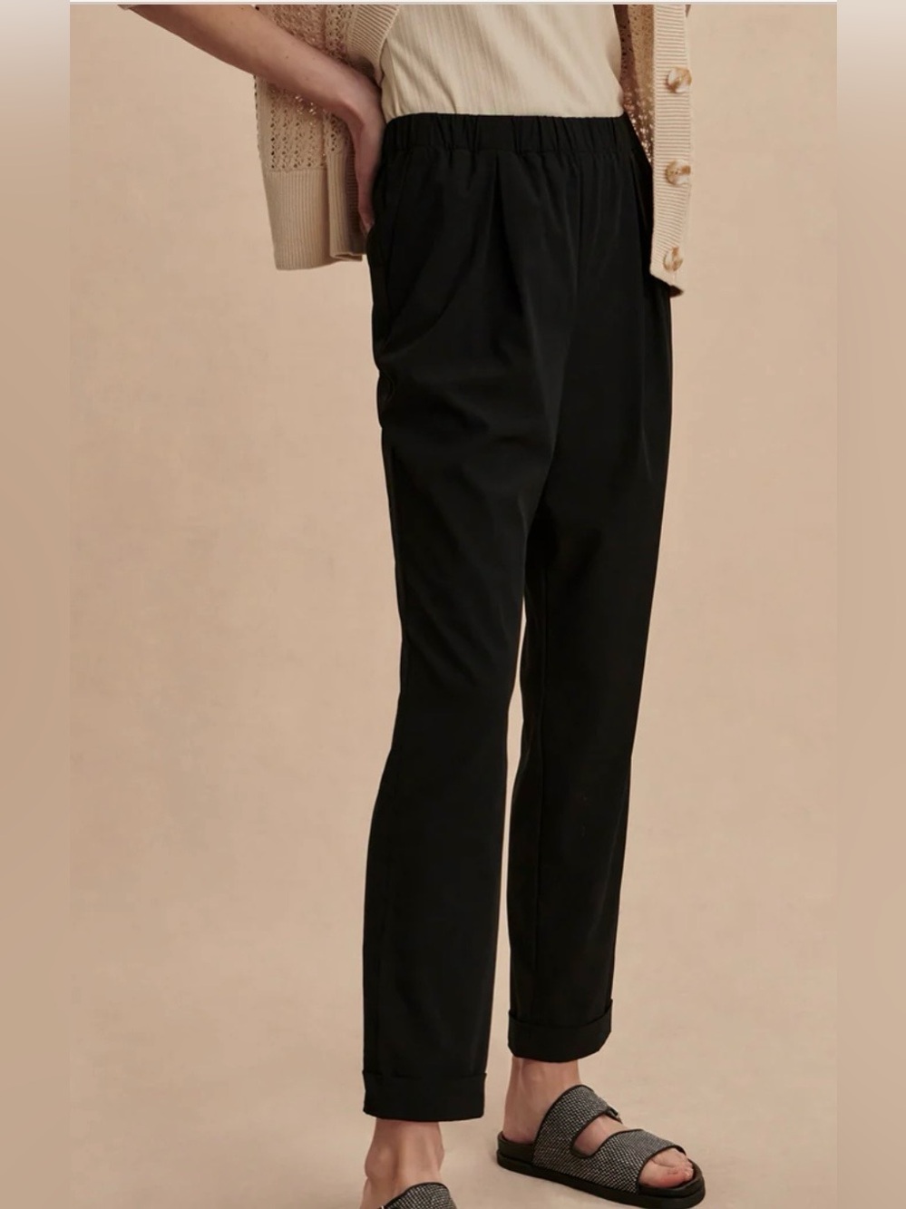 NWT Varley Alana Slim Tapered Cuff Pant 27", Size L - Picture 3 of 11
